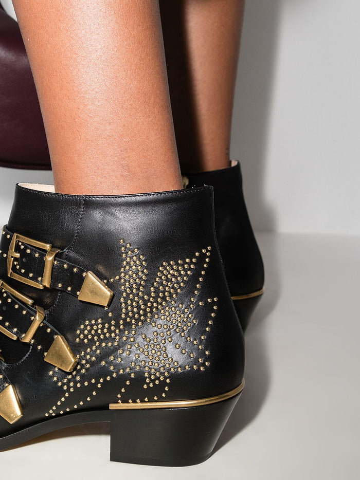 Chloè Boots Black Calf Leather