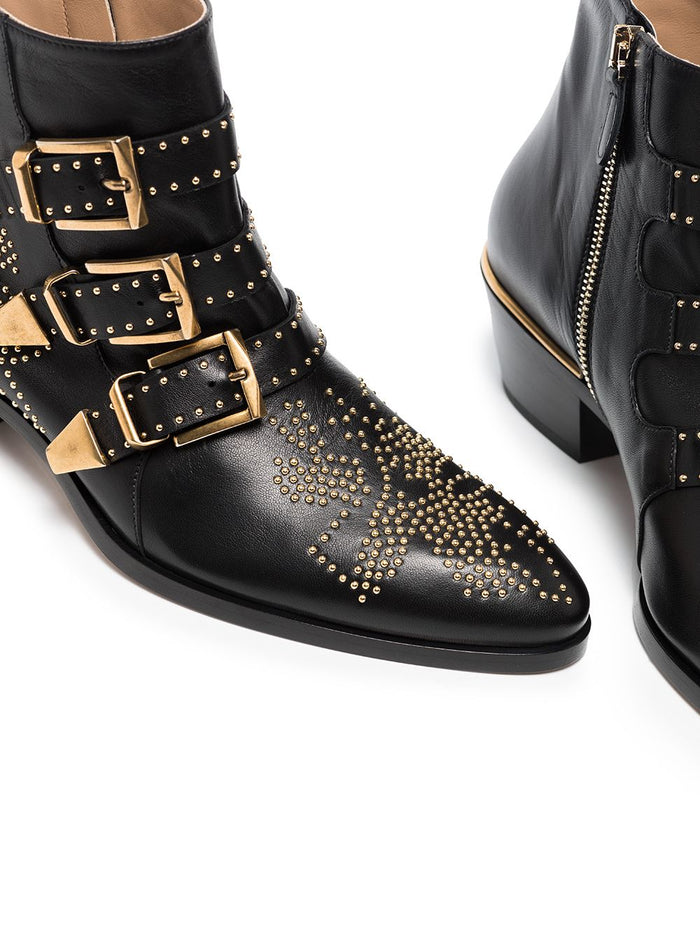 Chloè Boots Black Calf Leather