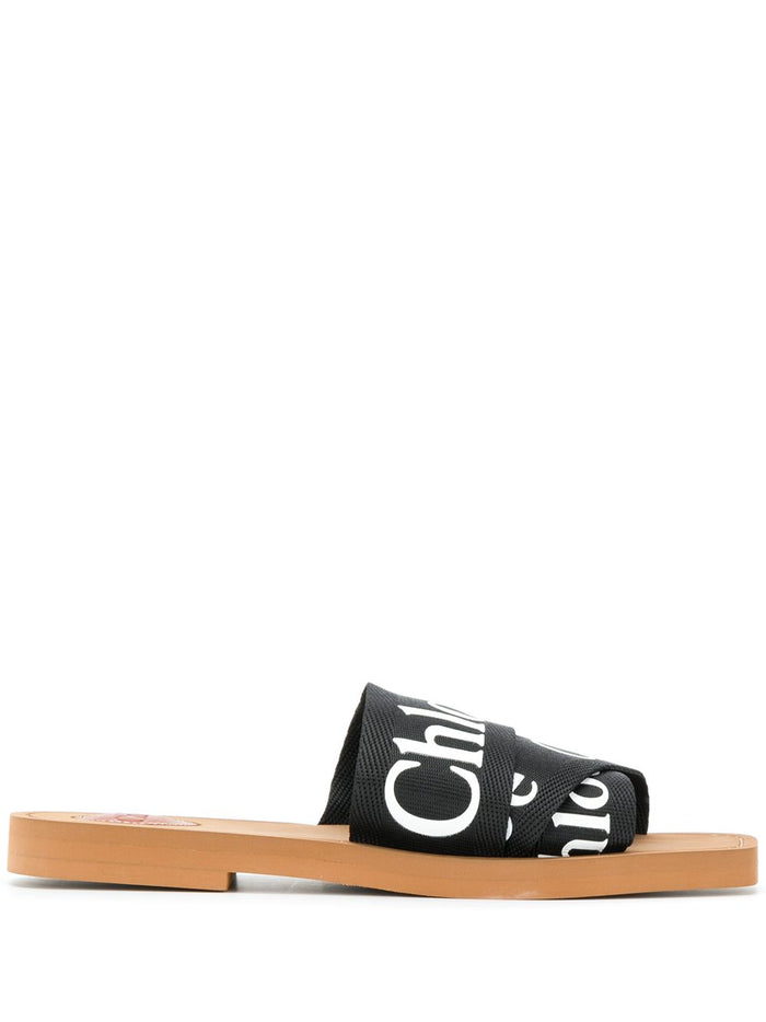 Chloè Sandals Black Acetate