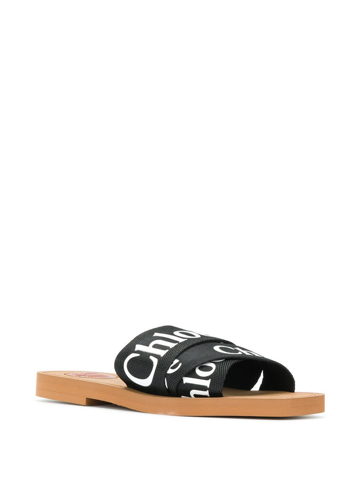 Chloè Sandals Black Acetate
