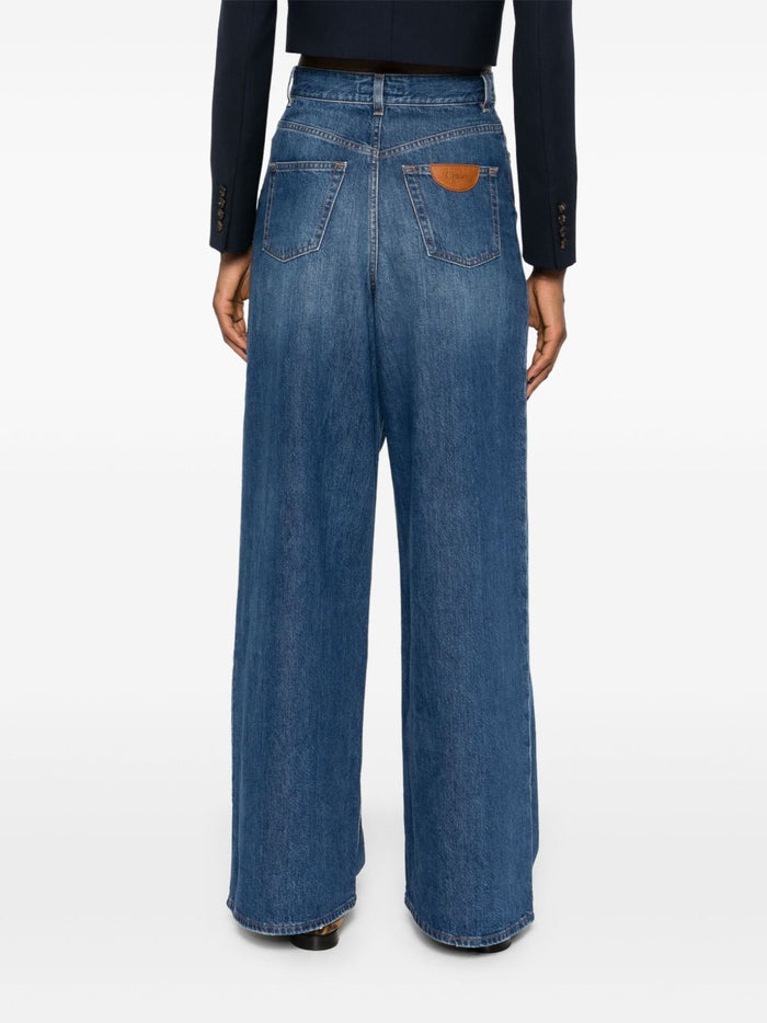 Chloè Jeans Blue Cotton