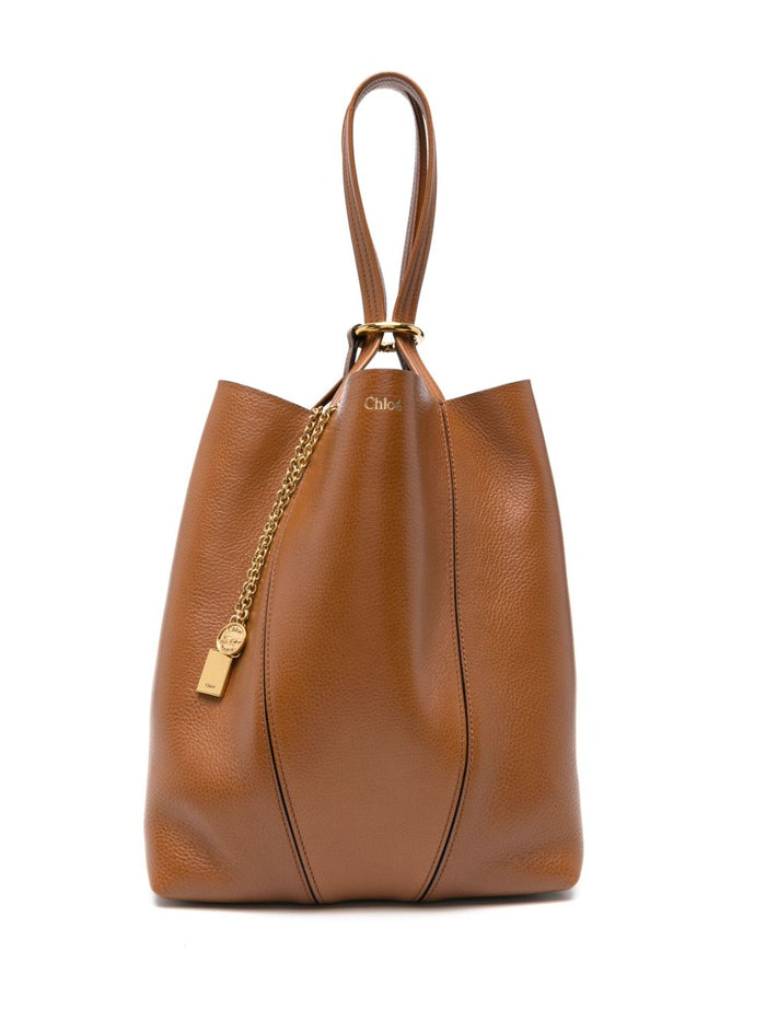 Chloè Bags Leather Brown Cow