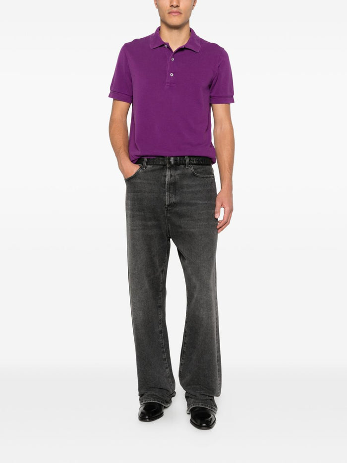 Tom Ford T-shirts and Polos Purple Lyocell - Cotton