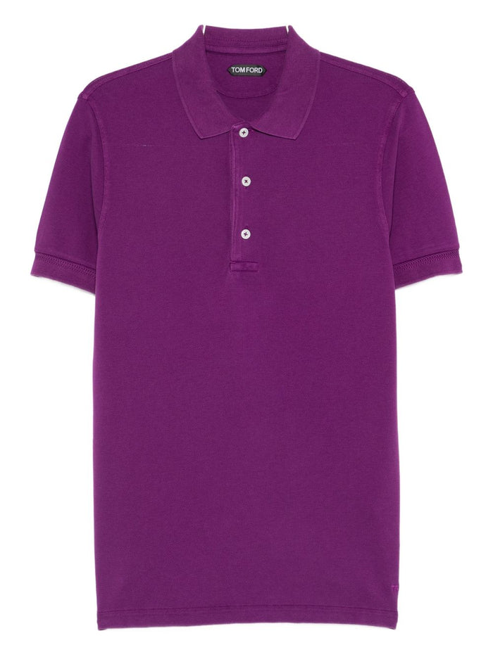 Tom Ford T-shirts and Polos Purple Lyocell - Cotton