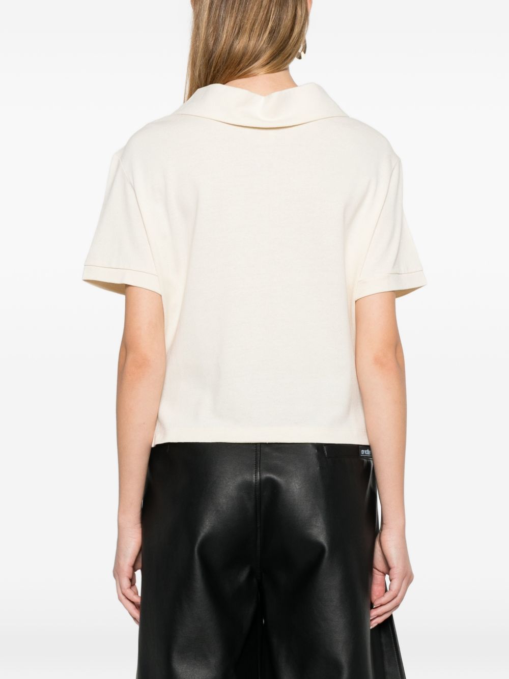 KHAITE T-shirts and Polos Beige Silk
