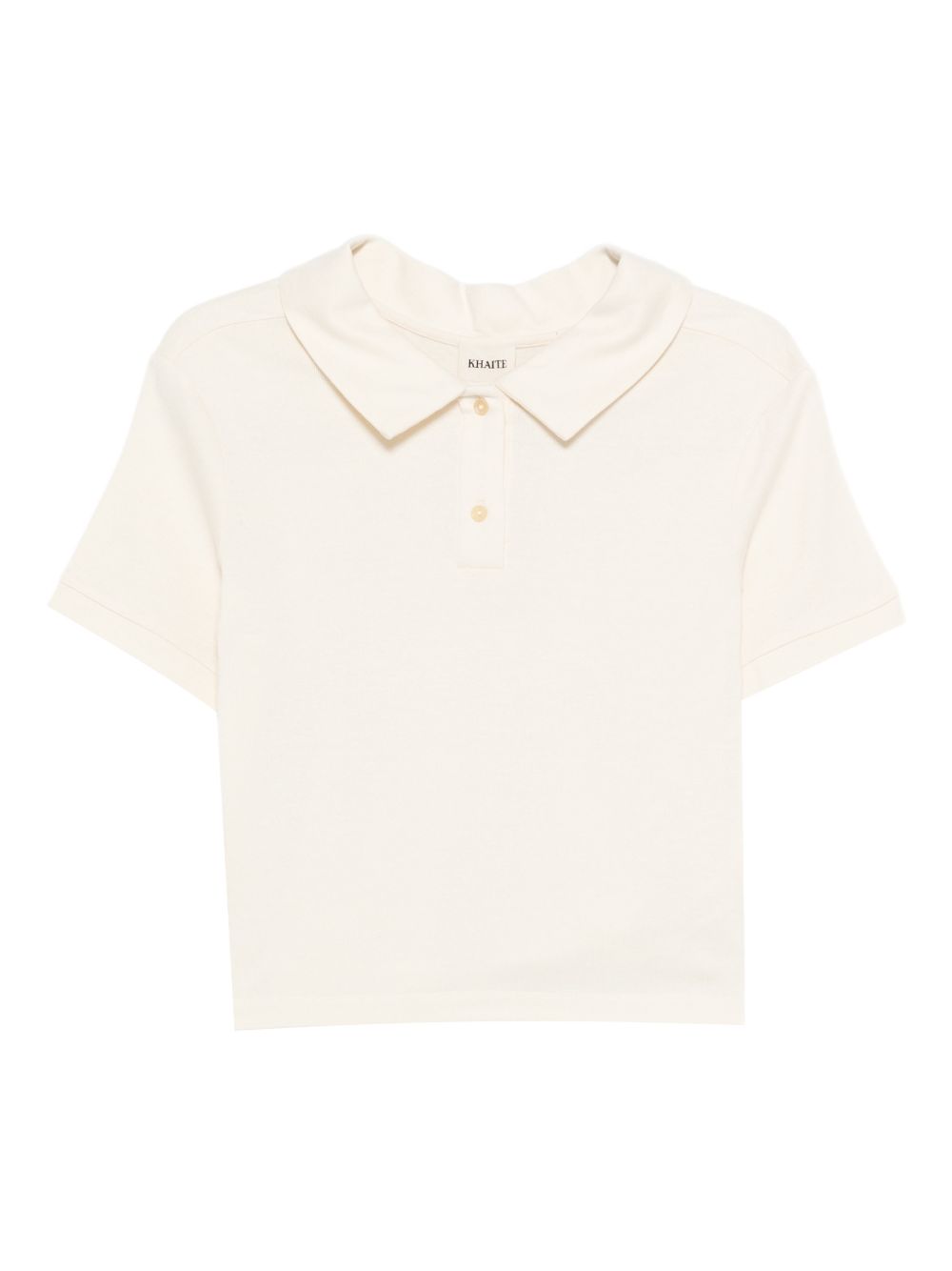 KHAITE T-shirts and Polos Beige Silk