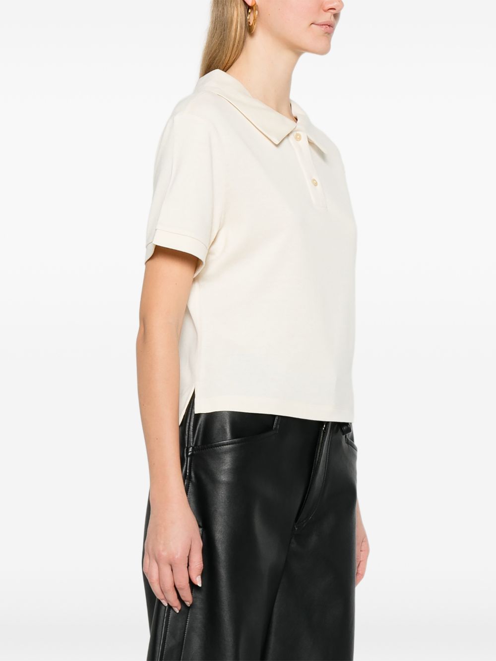 KHAITE T-shirts and Polos Beige Silk