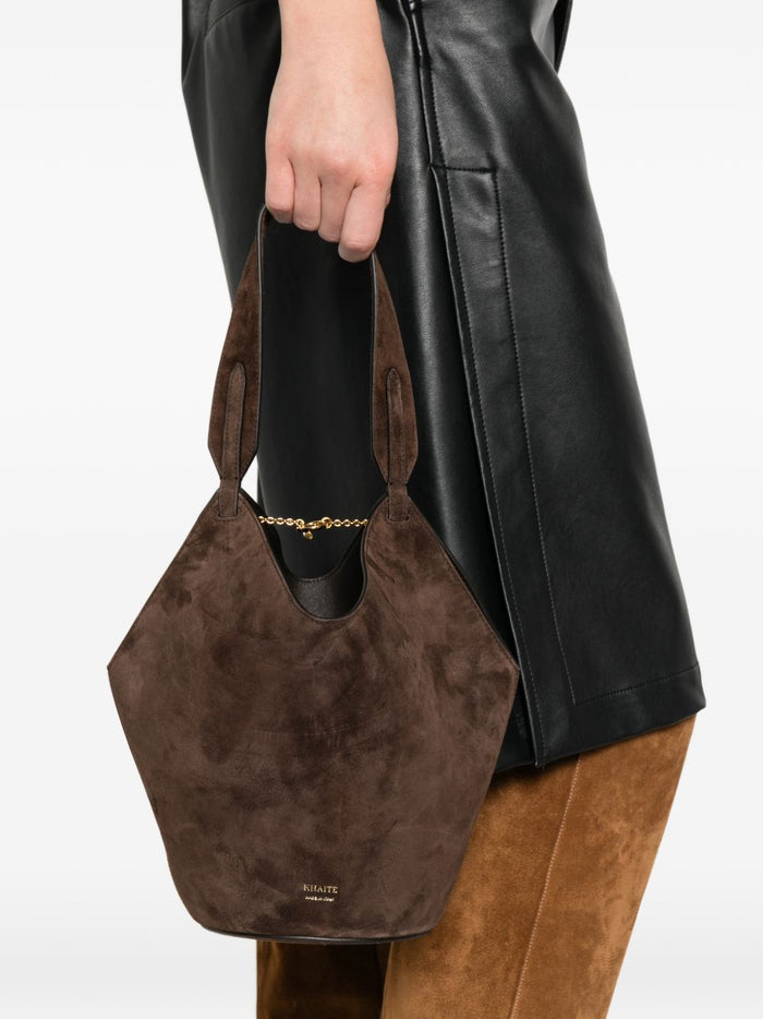 Khaite Bags Marrone Scuro Calf Suede