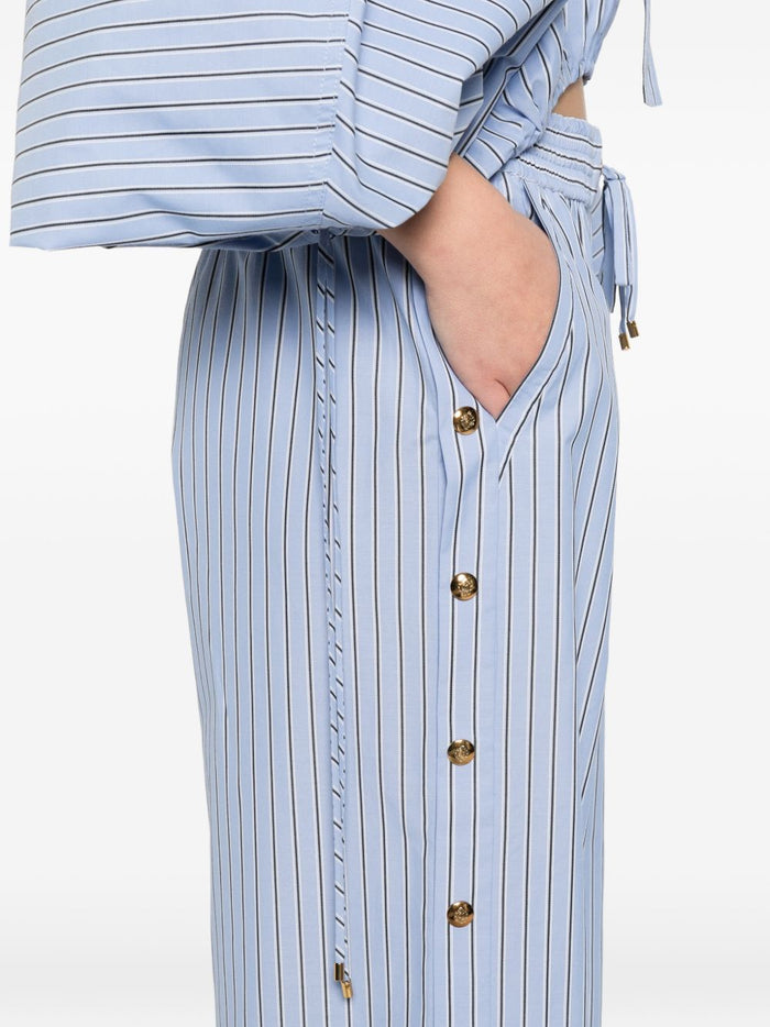 Zimmermann Trousers Clear Blue Polyester Cotton