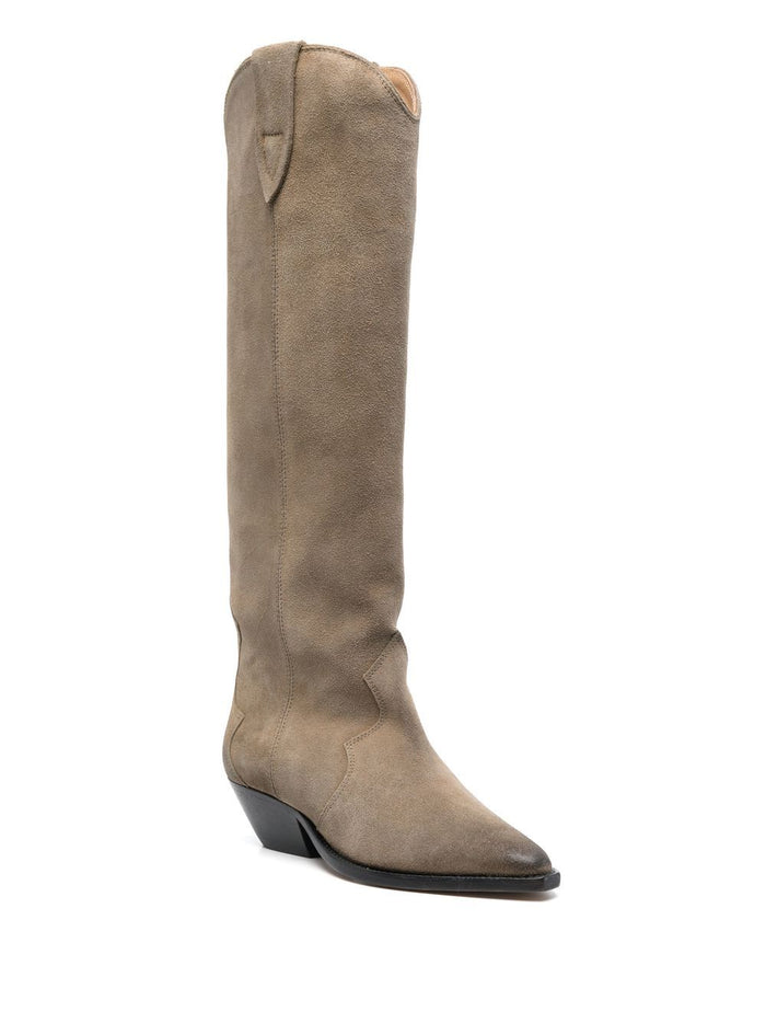 Isabel Marant Boots Dove Grey Calf Leather