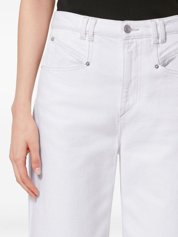 Isabel Marant Jeans White Cotton