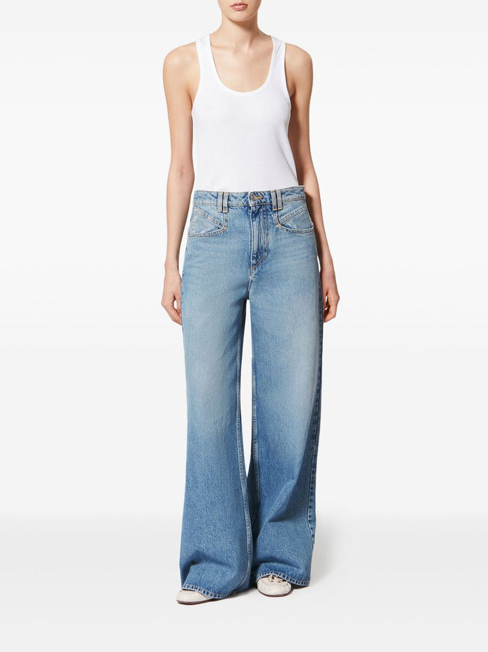 Isabel Marant Jeans Clear Blue Cotton