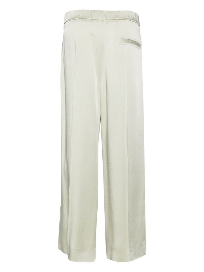 Jil Sander Trousers Verde Chiaro Acetate Viscose