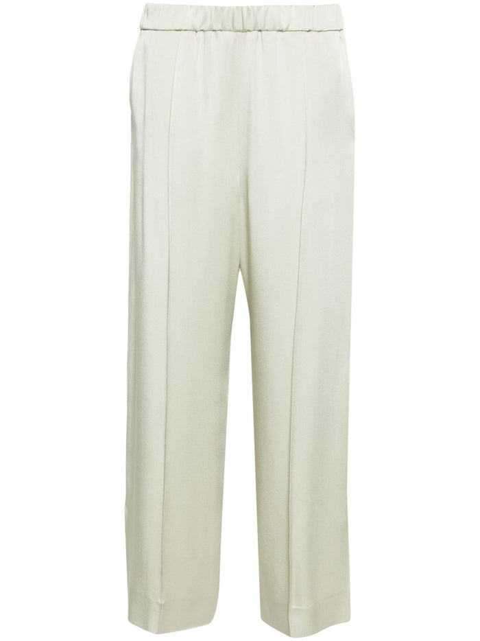 Jil Sander Trousers Verde Chiaro Acetate Viscose