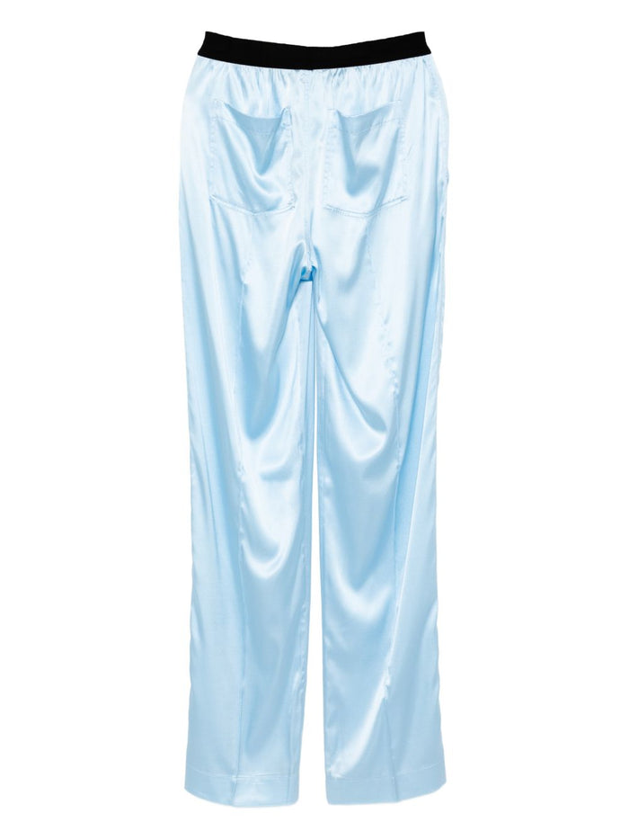 Tom Ford Trousers Clear Blue Silk