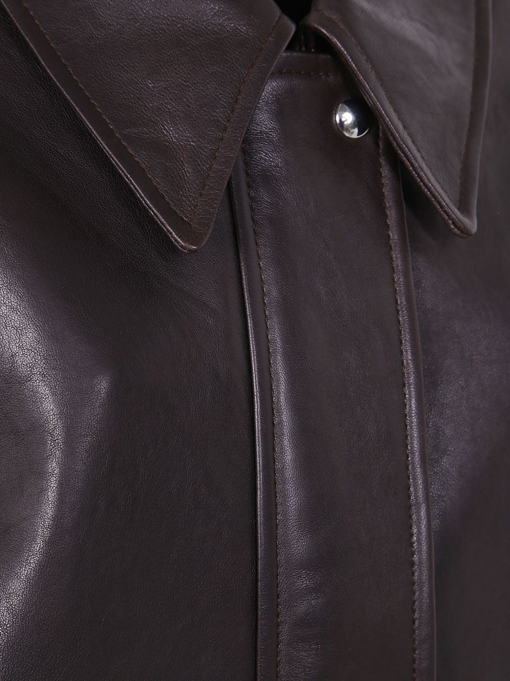 Khaite Jackets Brown Lambskin