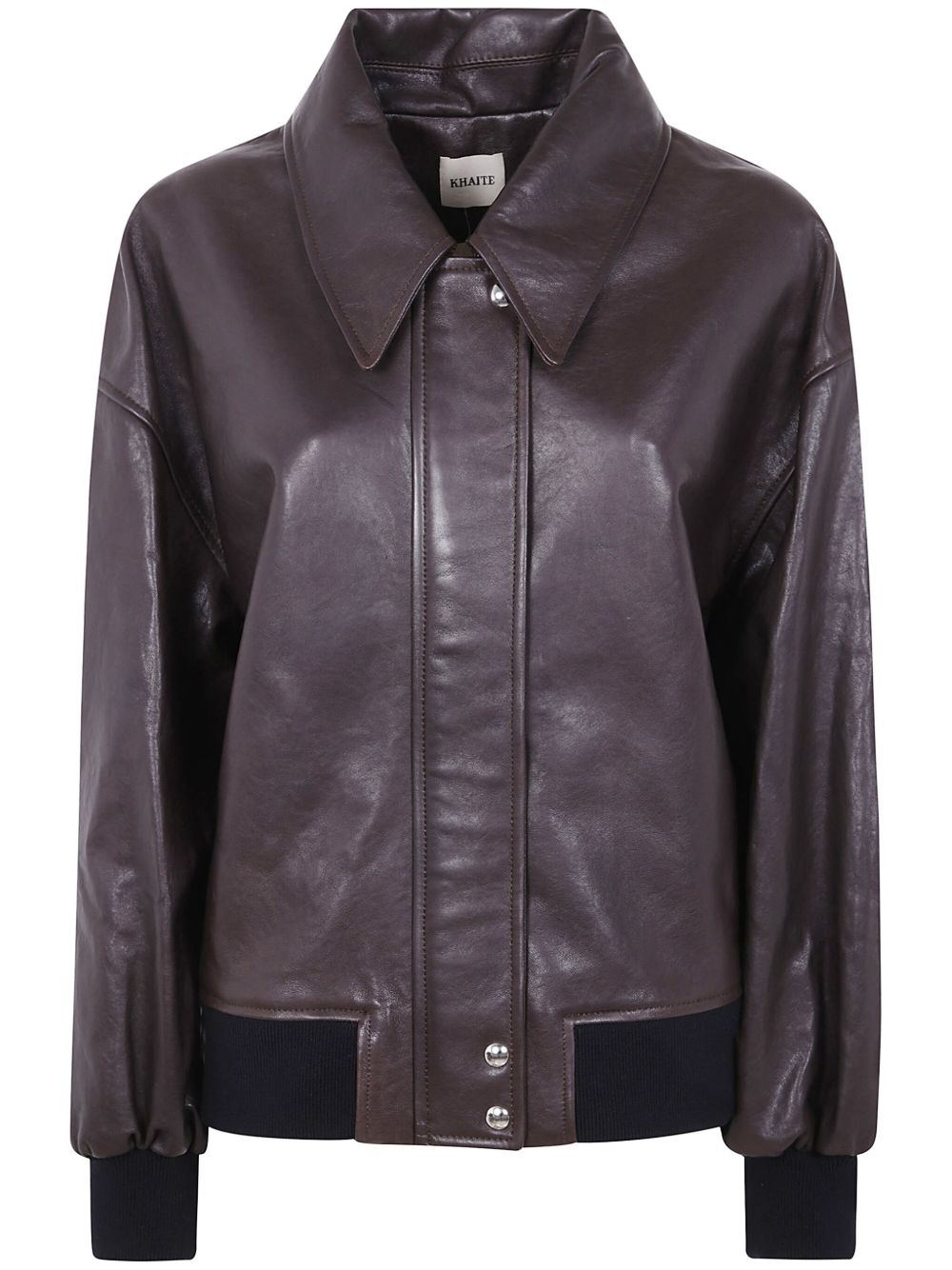 Khaite Jackets Brown Lambskin