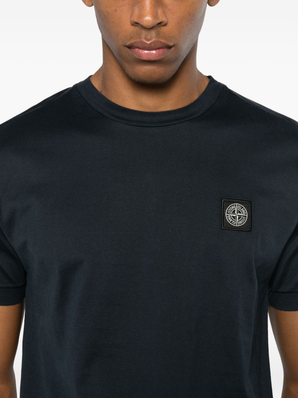 Stone Island T-Shirts And Polos Blue Cotone