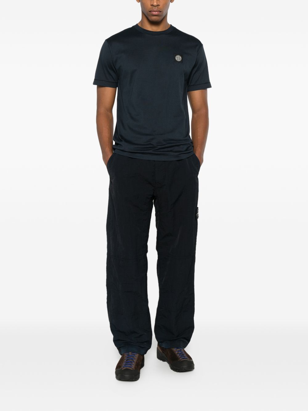 Stone Island T-Shirts And Polos Blue Cotone