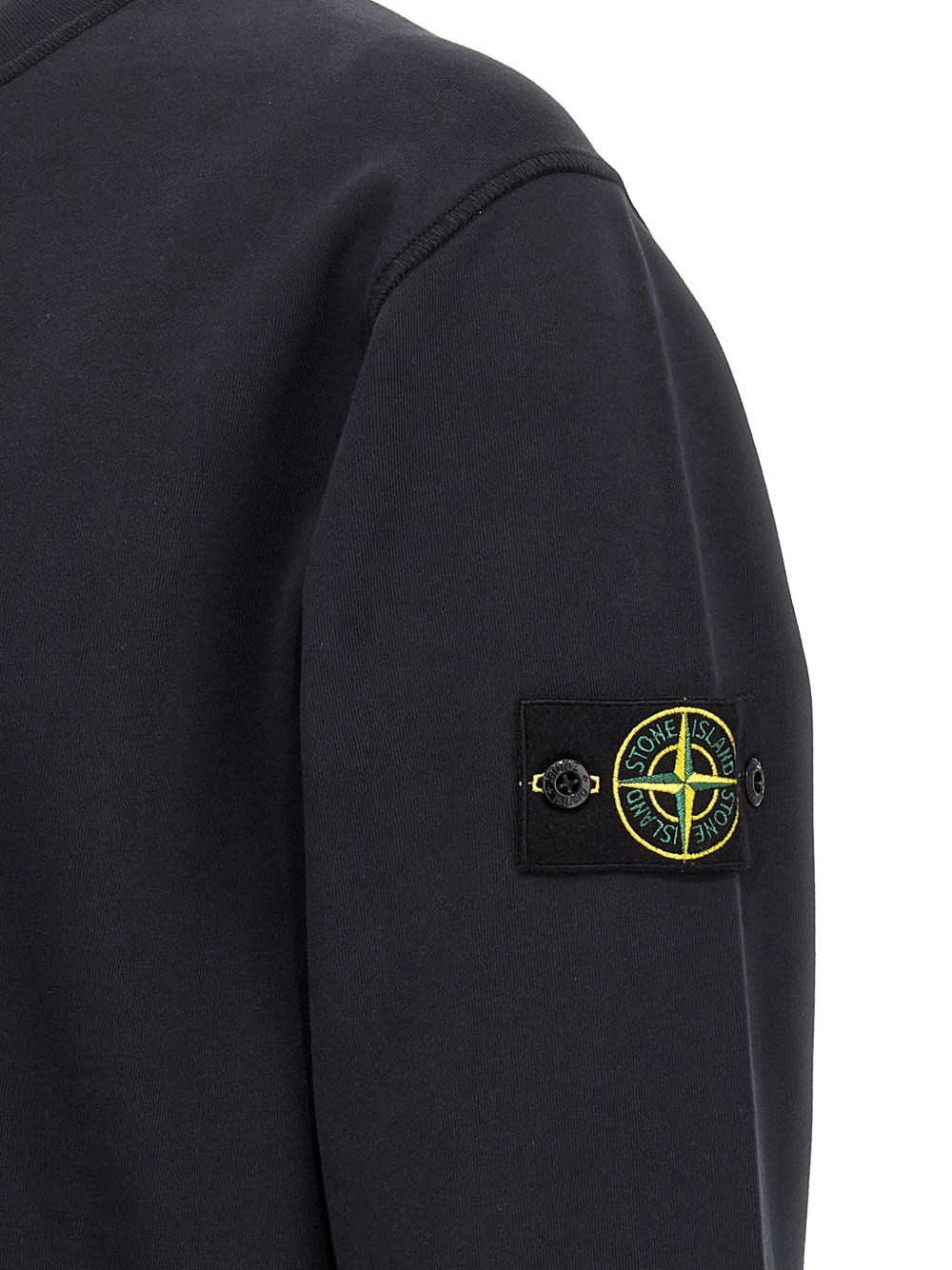 Stone Island Sweaters Black Cotone