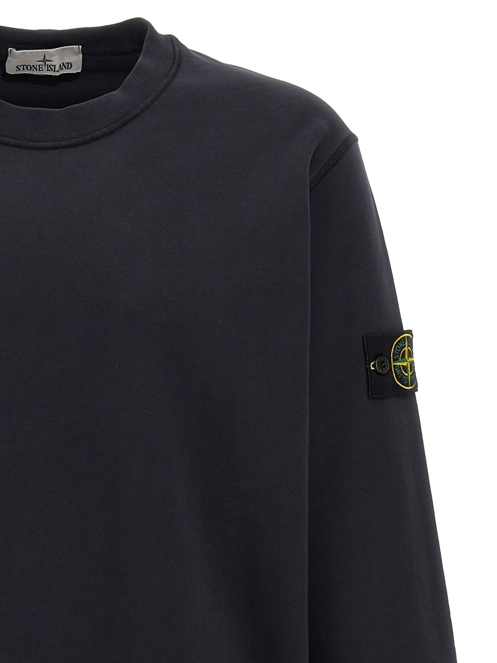Stone Island Sweaters Black Cotone