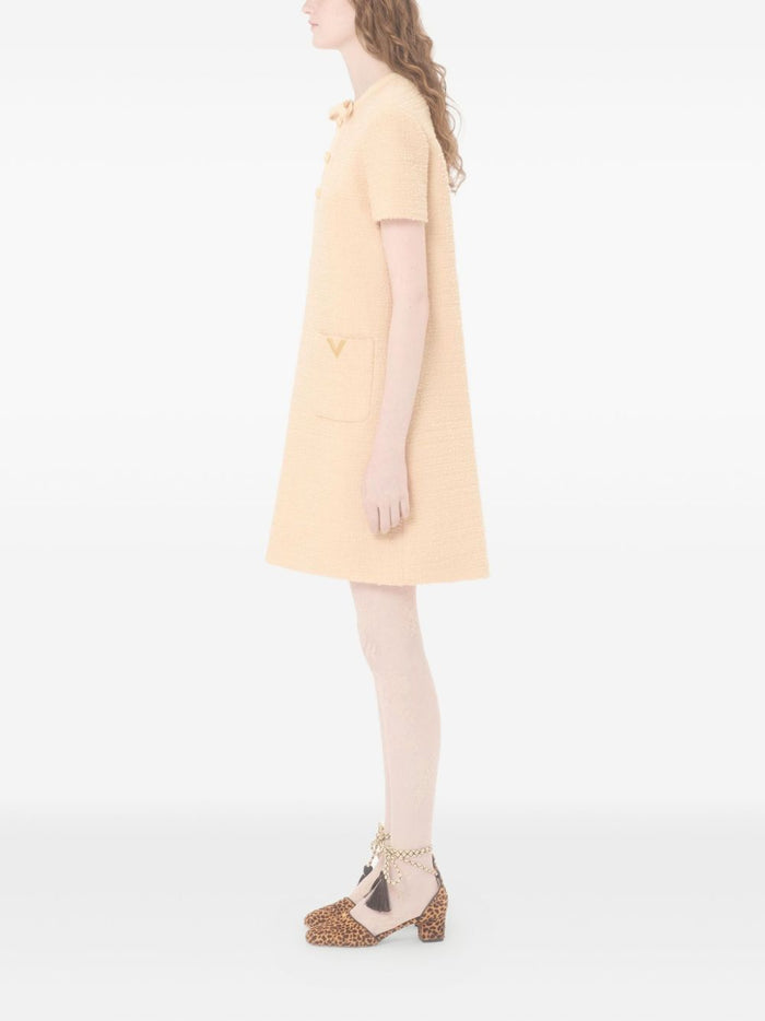 Valentino Dresses Beige Polyamide Virgin Wool
