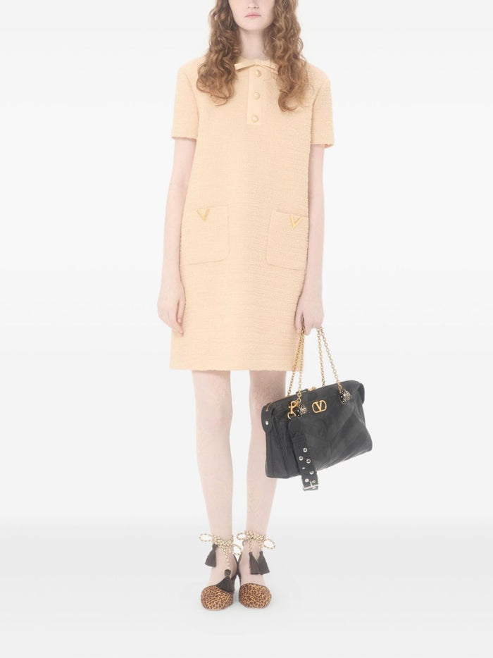 Valentino Dresses Beige Polyamide Virgin Wool