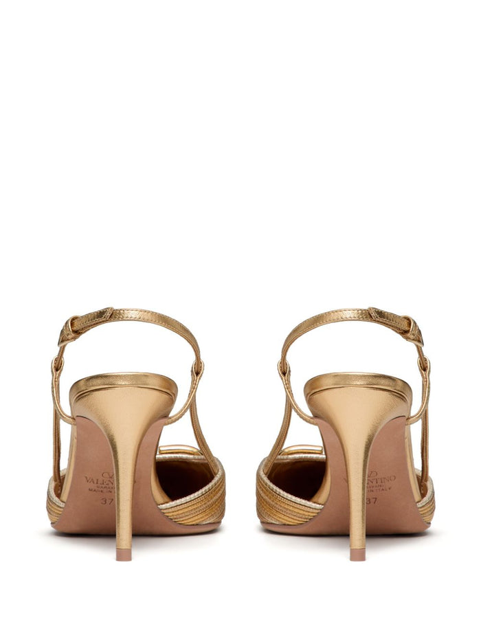 Valentino Garavani With Heel Golden Cotton