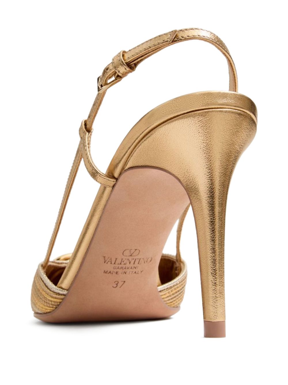 Valentino Garavani With Heel Golden Cotton
