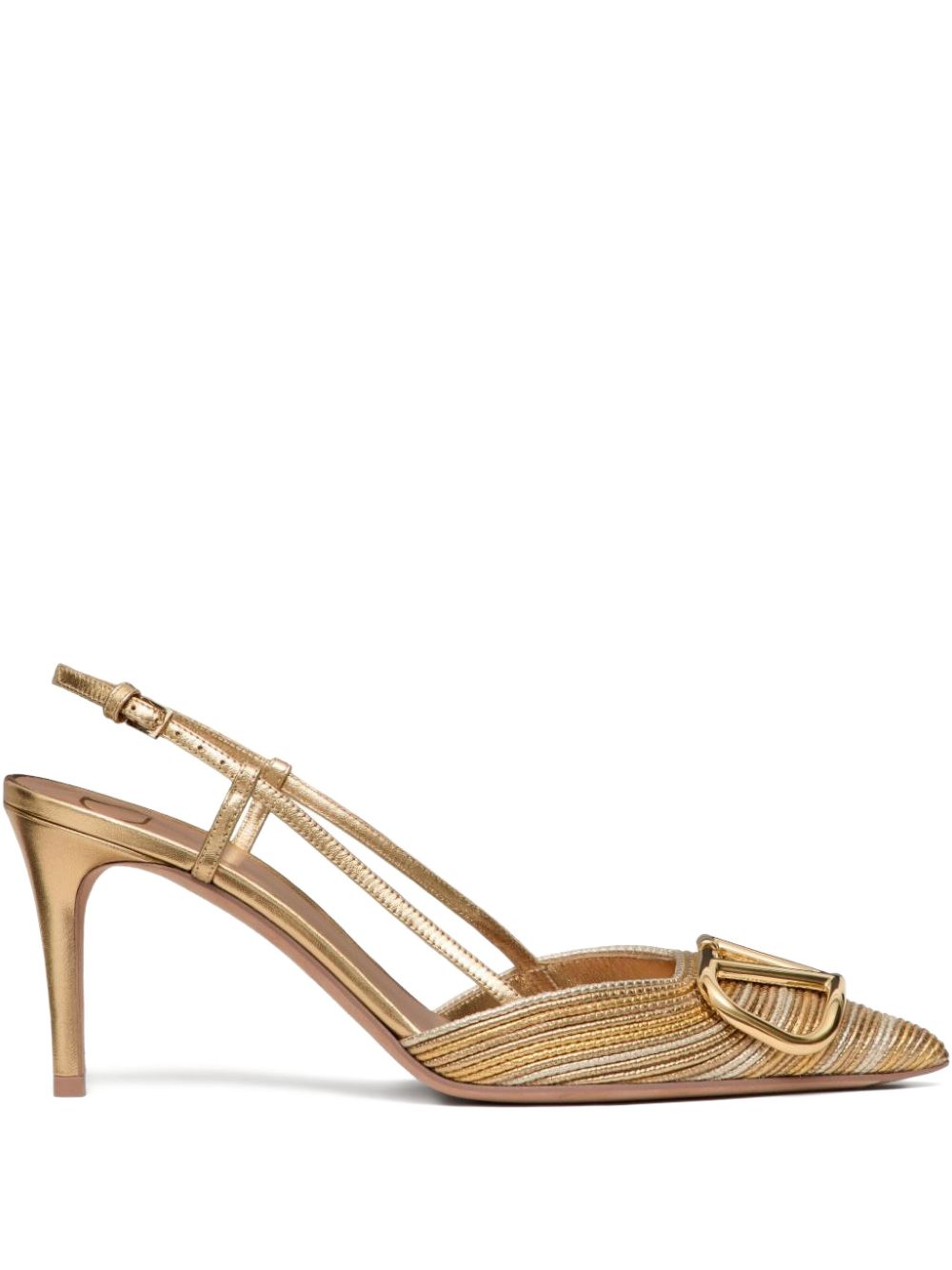 Valentino Garavani With Heel Golden Cotton