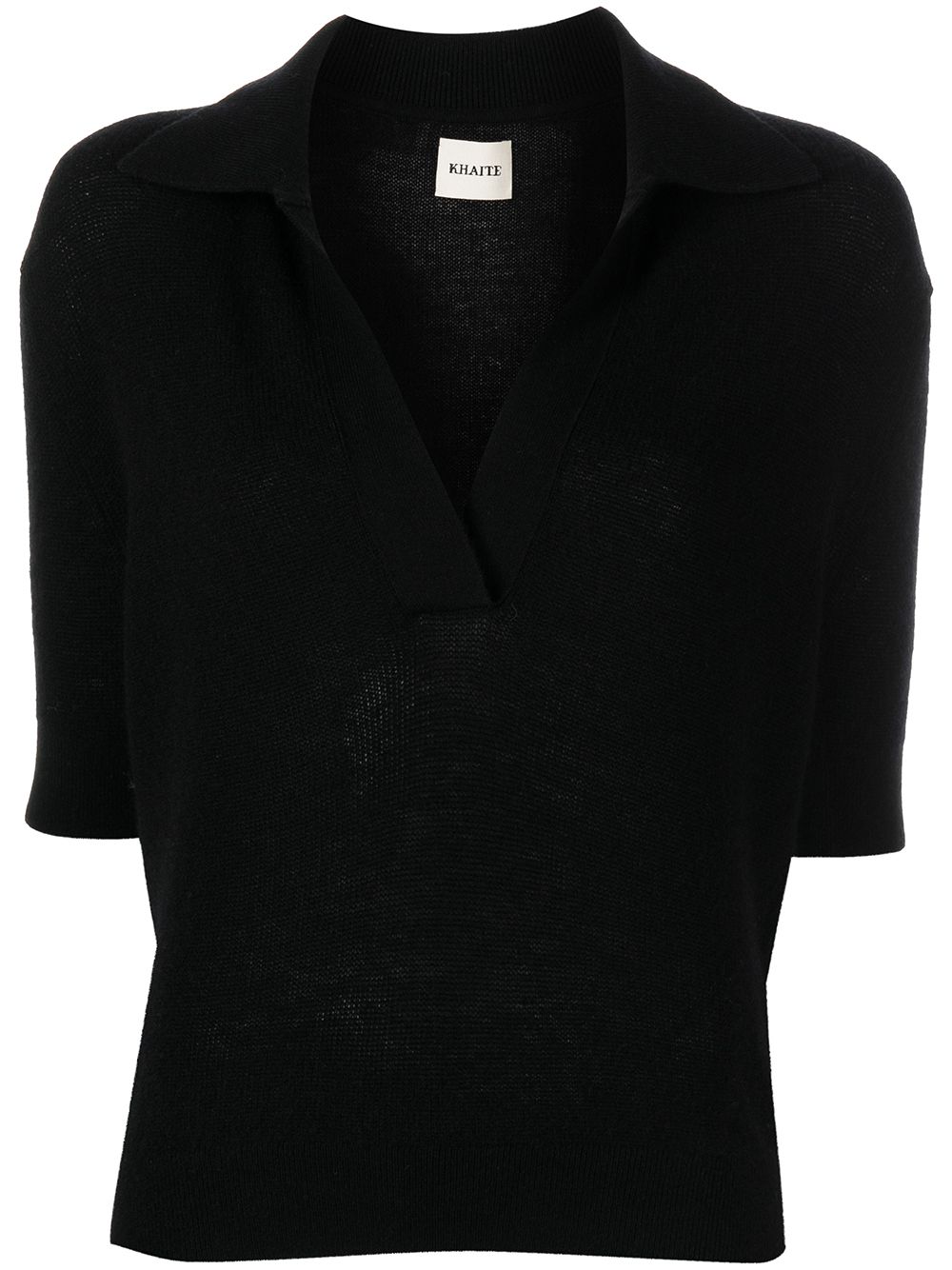 KHAITE T-shirts and Polos Black Cashmere