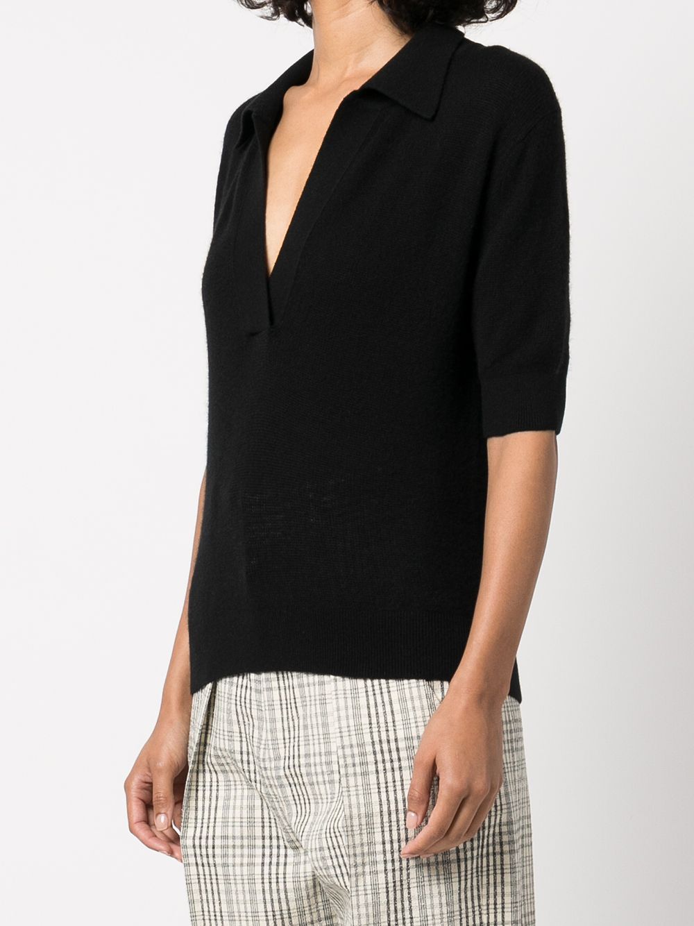 KHAITE T-shirts and Polos Black Cashmere