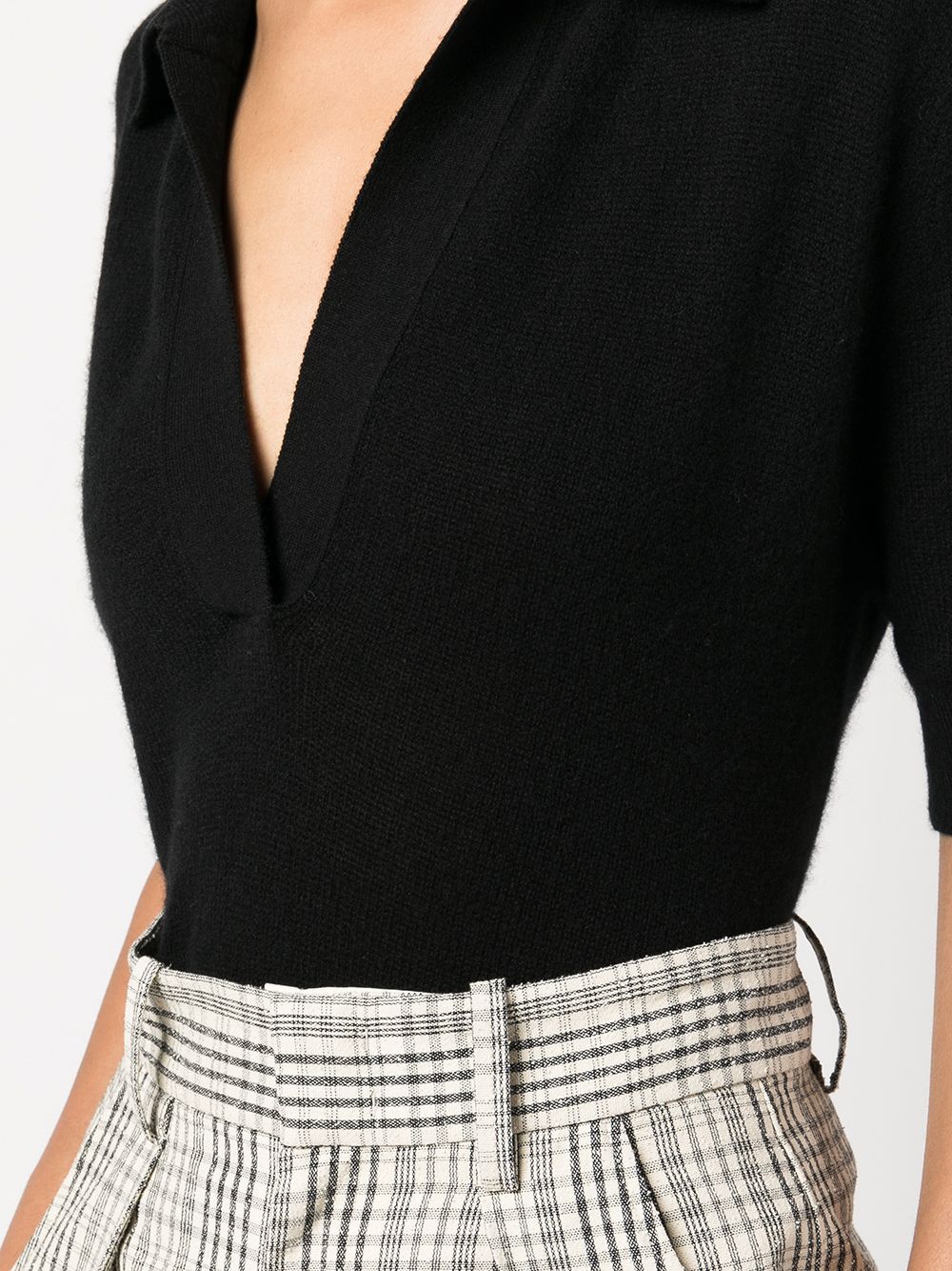 KHAITE T-shirts and Polos Black Cashmere