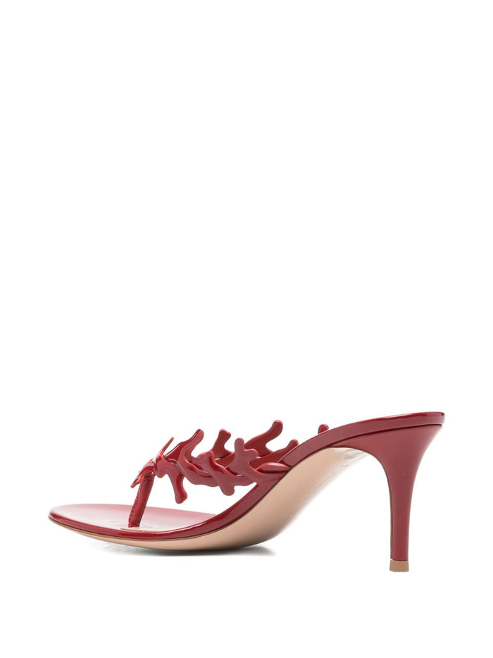 Gianvito Rossi Sandals Red Patent Calf Leather