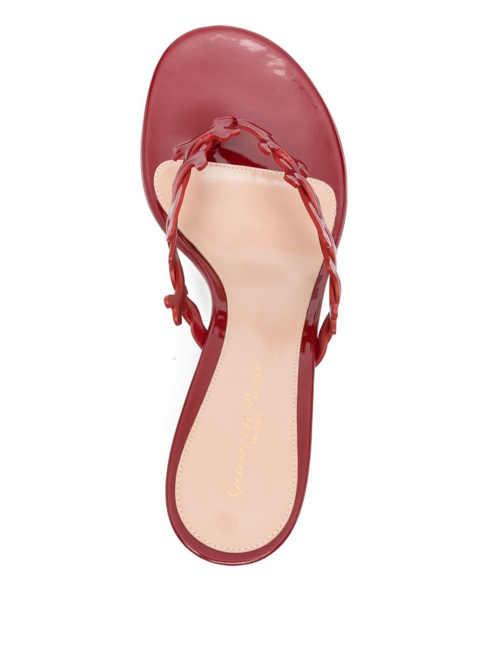 Gianvito Rossi Sandals Red Patent Calf Leather