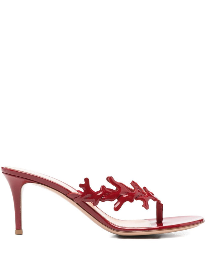 Gianvito Rossi Sandals Red Patent Calf Leather