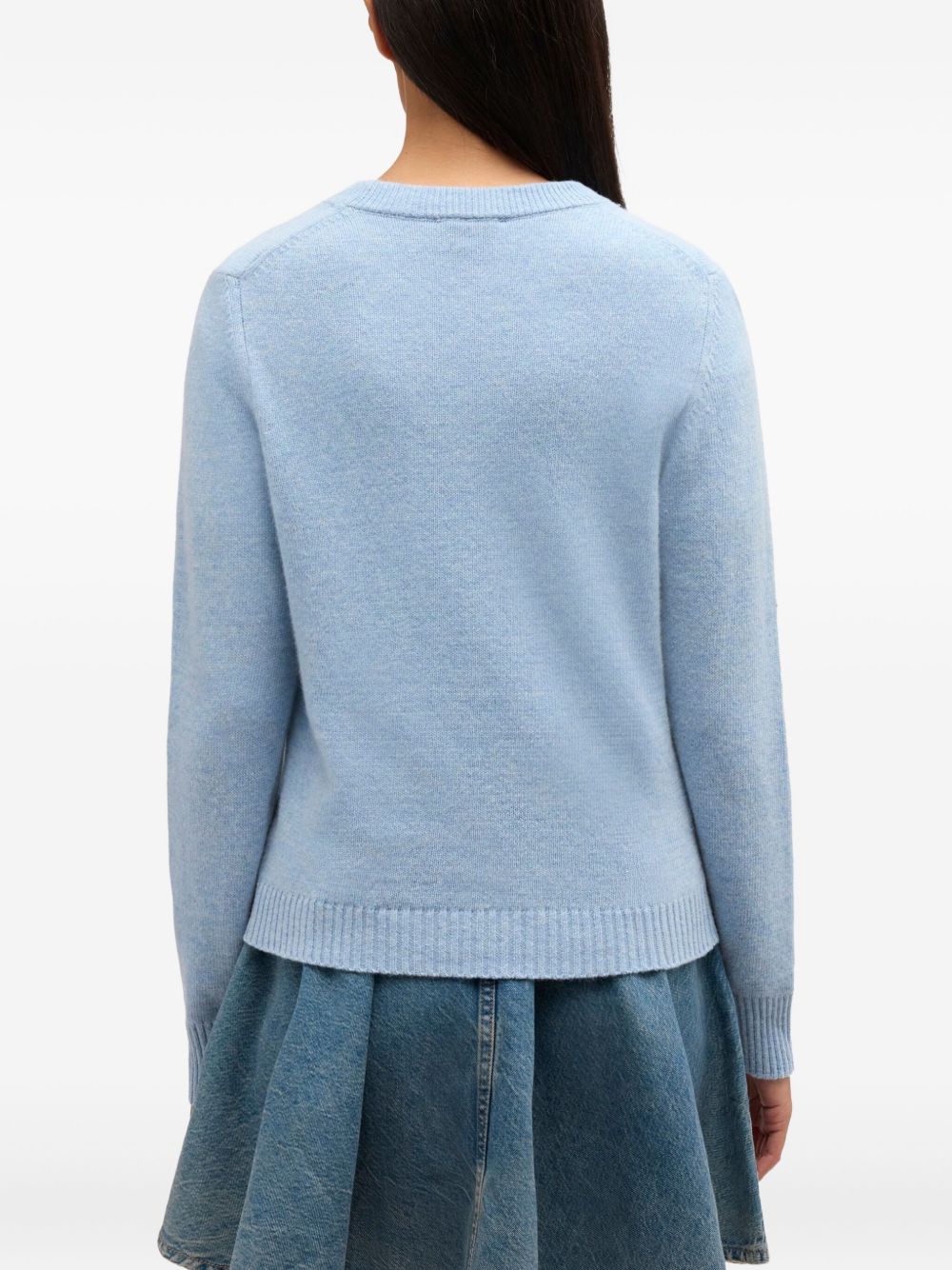 GANNI Sweaters Clear Blue Wool