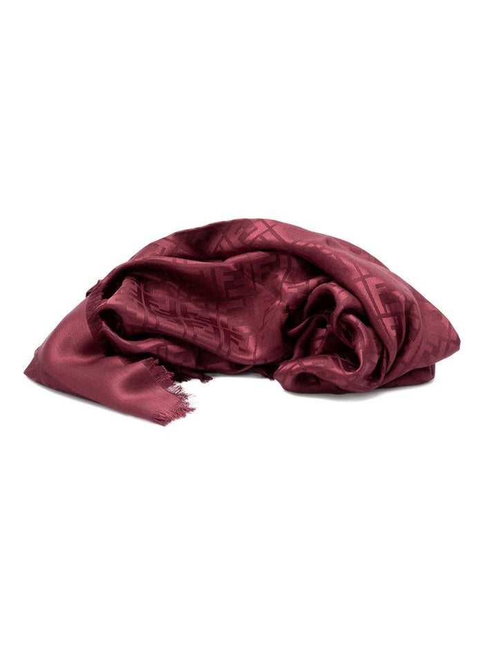 Fendi Scarfs Bordeaux Silk