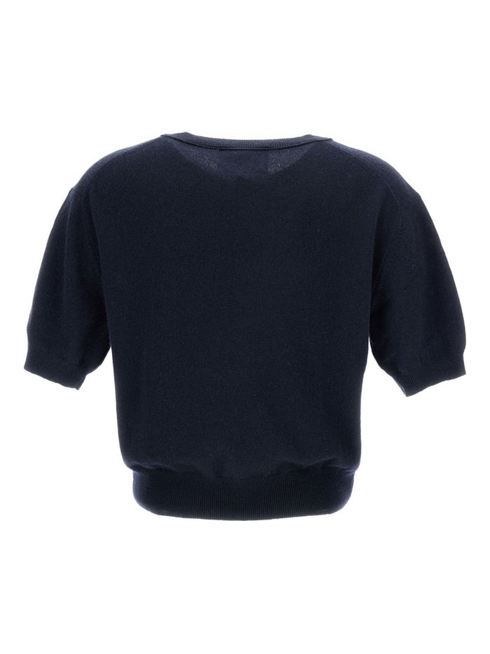 LISA YANG T-shirts and Polos Blue Cashmere