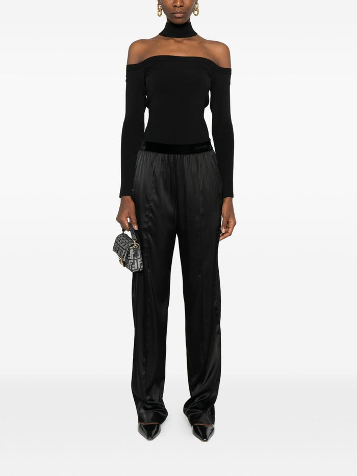 Tom Ford Trousers Black Silk
