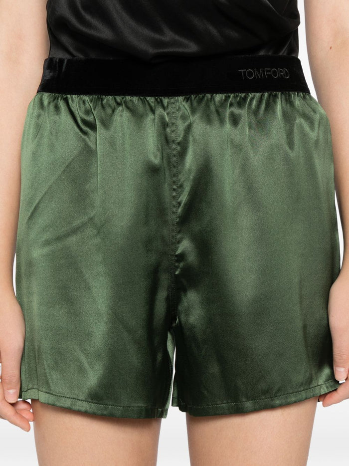 Tom Ford Shorts Green Silk