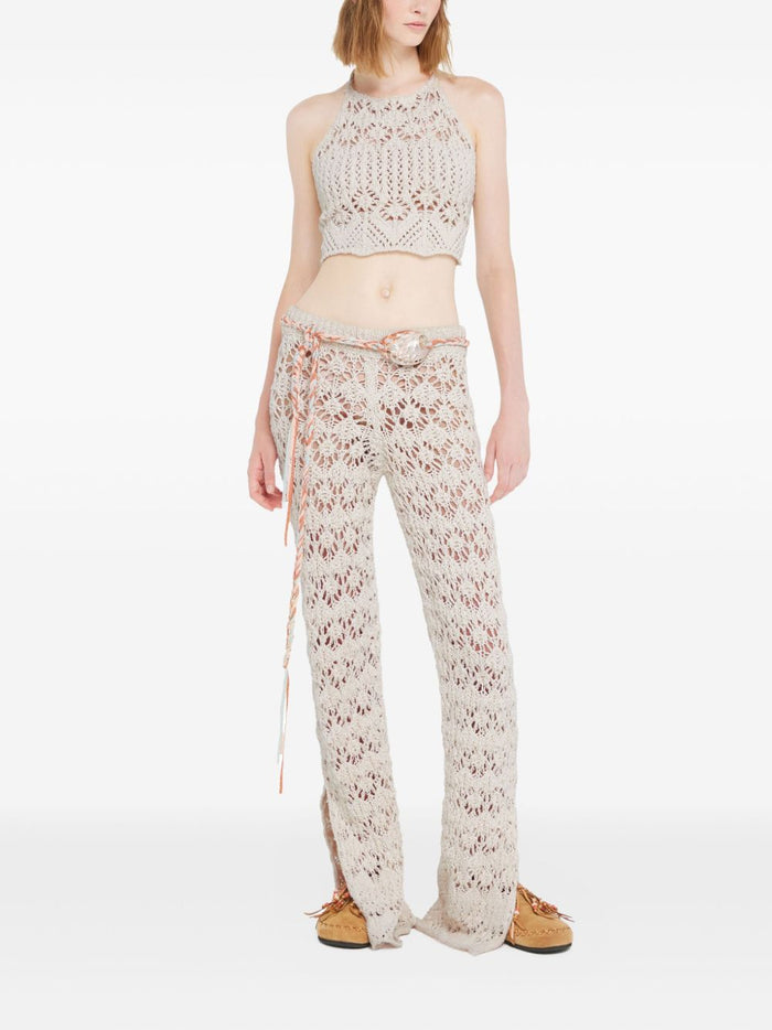 Alanui Top Cream Cotton