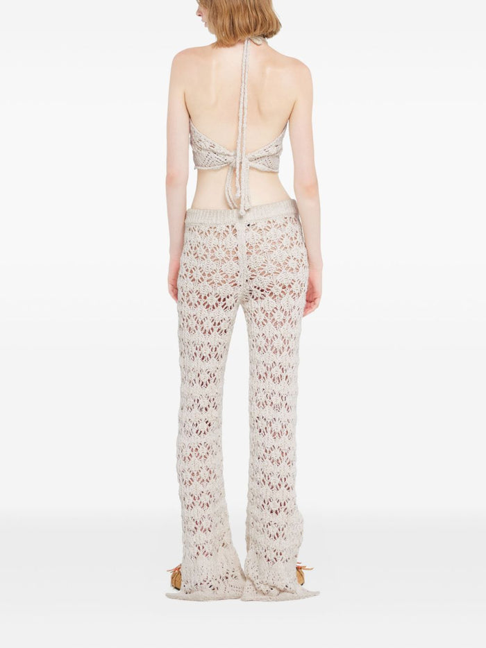 Alanui Top Cream Cotton