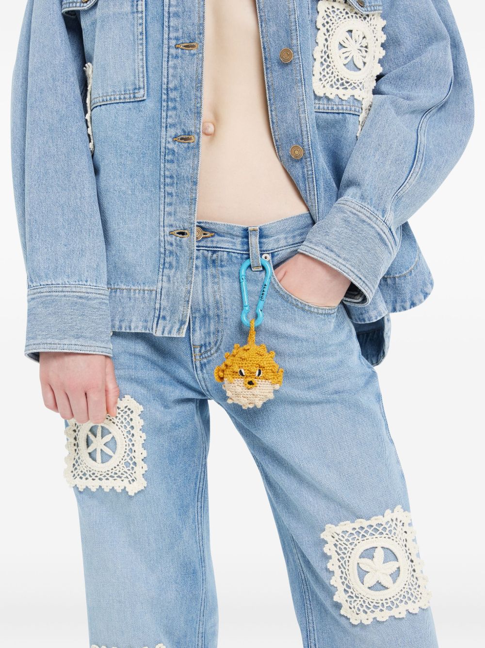 Alanui Keychains Yellow Cotton
