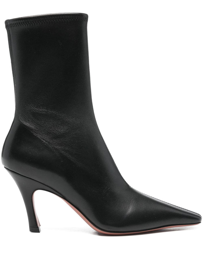 Amina Muaddi Boots Black