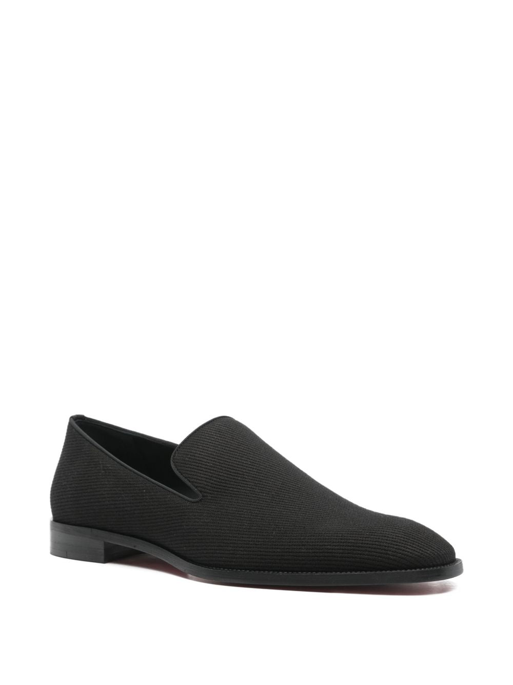 Christian Louboutin Flat shoes Black Outer: Fabric