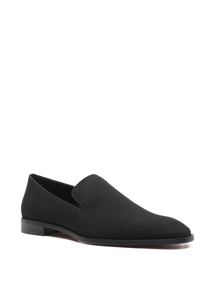 Christian Louboutin Flat shoes Black Outer: Fabric