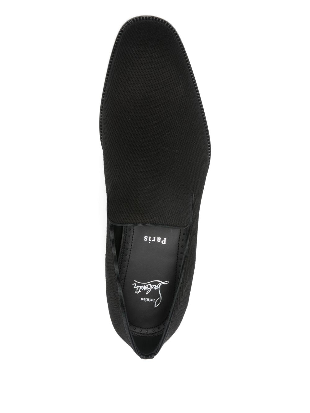 Christian Louboutin Flat shoes Black Outer: Fabric