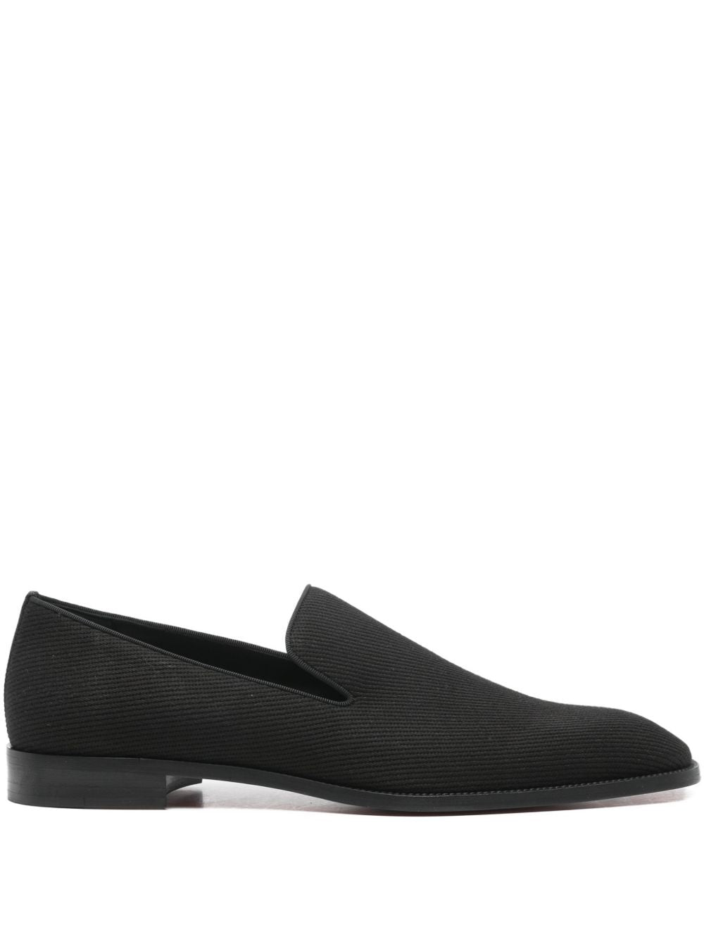 Christian Louboutin Flat shoes Black Outer: Fabric