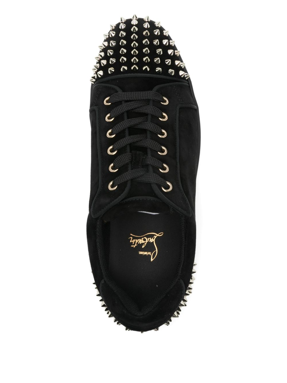 Christian Louboutin Sneakers Black Outer: Calf Suede